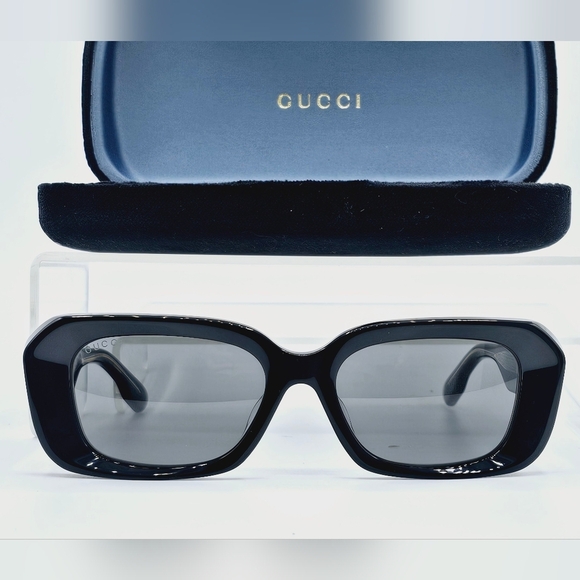 GUCCI GG1531SK 001 BLACK GREY SUNGLASSES NEW - Picture 14 of 16